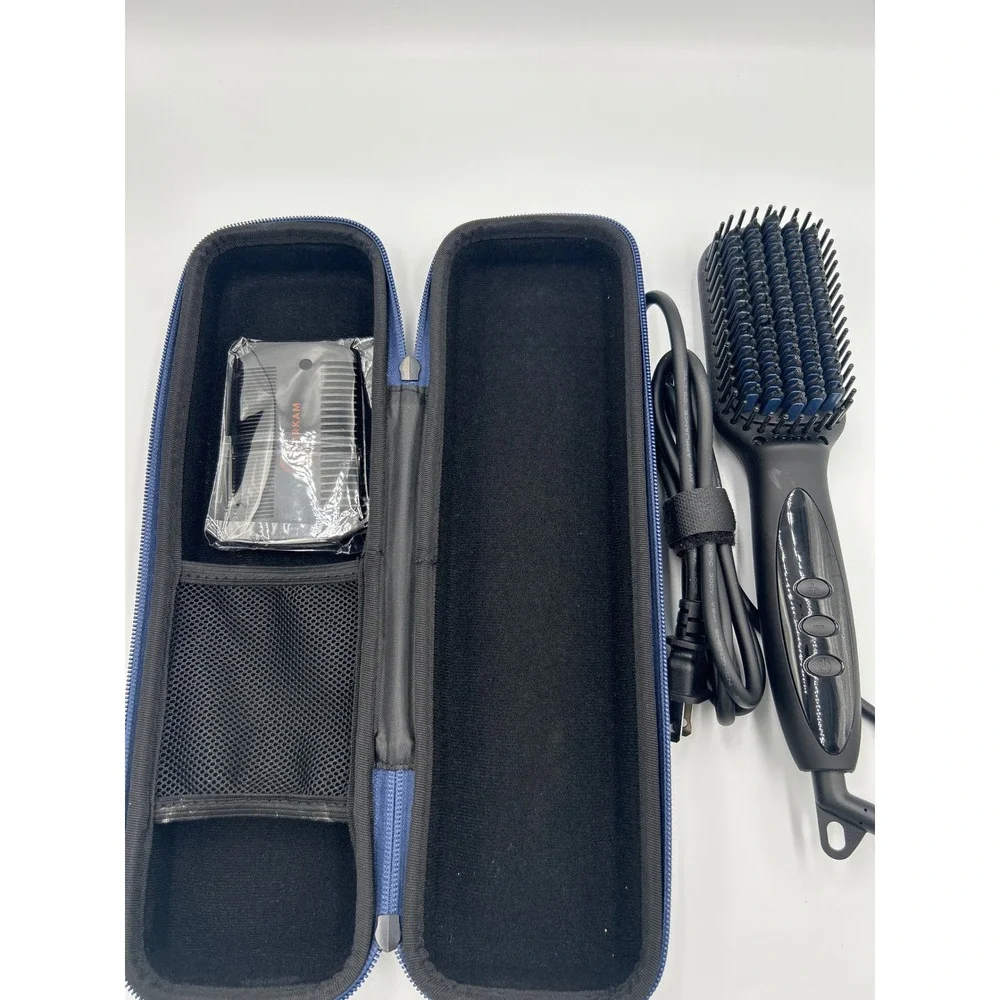 Arkam Beard Straightener Brush for Men Ionic Ceramic Hair Grooming Kit Black 60W
